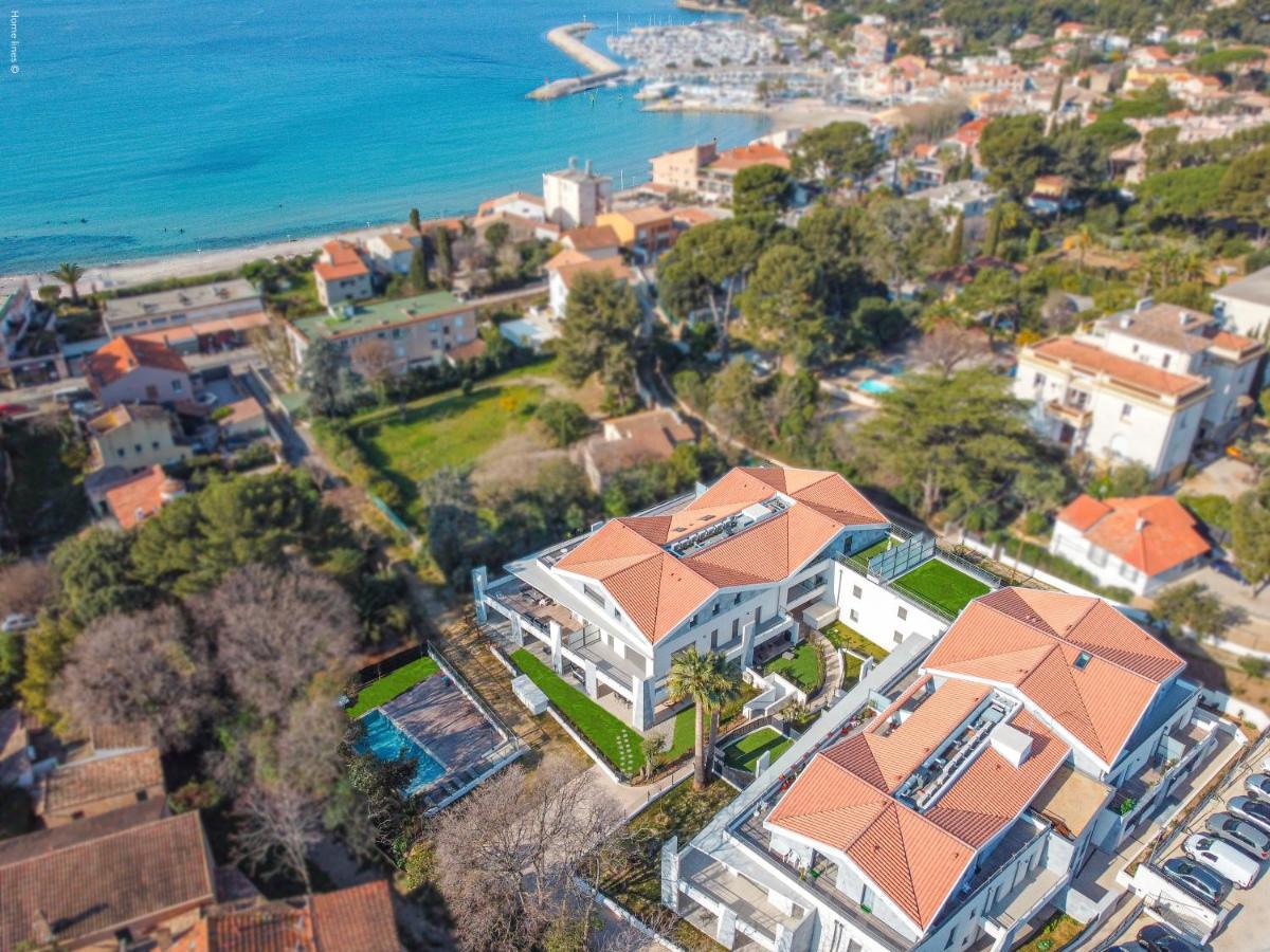 T4 Neuf - Jardin-Terrasse Et Piscine - Acces Direct Plages Et Centre Village - App C 12 Saint-Cyr-sur-Mer Exterior photo